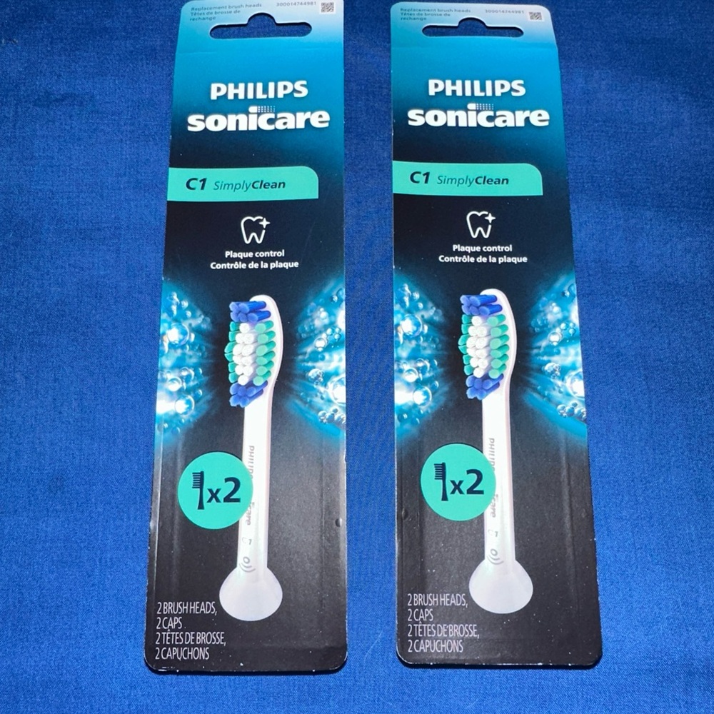 Philips Sonicare C1 Brush Heads - White and Blue